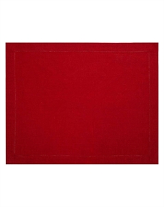 Салфетка сервировочная Легкий день лён красный, мережка Amitile