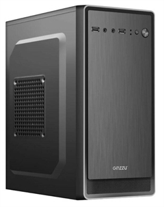 Корпус ATX  B180 (400W) БП 400W, 2*USB 2.0 Ginzzu