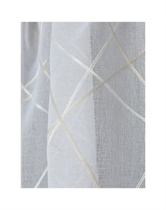 Тюль на отрез Ромб 1 м/п 280 см цвет бежевый Без бренда