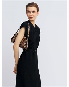 Платье-рубашка из вискозы с поясом Zolla