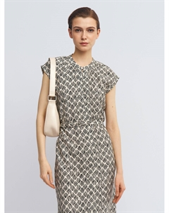 Платье-рубашка из вискозы с поясом Zolla