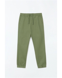 Прямые брюки-джоггеры из хлопка на резинке Zolla