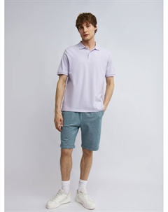 Трикотажные шорты из хлопка с отворотами Zolla