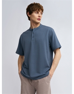 Футболка хенли без воротника Zolla