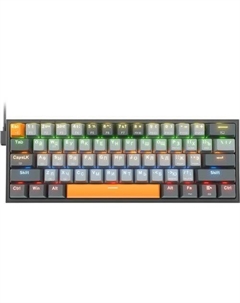 Клавиатура Fizz, USB, серый оранжевый Redragon