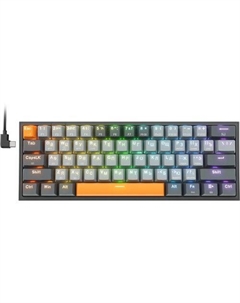 Клавиатура Fizz Pro, USB, Bluetooth/Радиоканал, серый Redragon