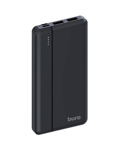 Внешний аккумулятор (Power Bank) Buro BP10A, 10000мAч, черный