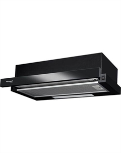 Встраиваемая вытяжка TEL 06 2M BL, управление кулисные переключатели, 2 мотора, черный Weissgauff
