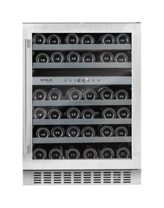 Винный шкаф однокамерный TEMPTECH STX60DS вместимость: 46 бутылок, серебристый Temptech