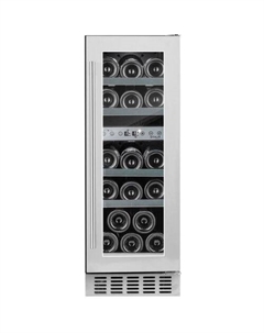 Винный шкаф однокамерный TEMPTECH STX30DS вместимость: 17 бутылок, серебристый Temptech