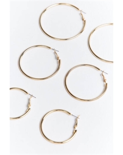 Серьги-кольца в наборе (3 пары) Befree