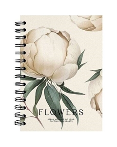 Тетрадь общая Peony, 144х204мм, 120л, точка, айвори Be smart