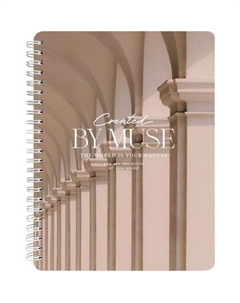 Тетрадь общая Muse, 156х207мм, 80л, клетка, колонны Be smart