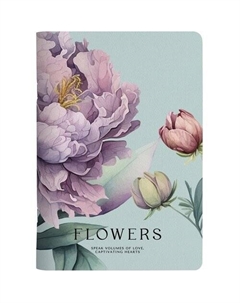 Тетрадь общая Peony, 150х210мм, 40л, клетка, фиолетовый Be smart