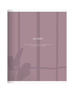 Тетрадь общая Shadow, 165х203мм, 48л, клетка, фиолетовый Be smart