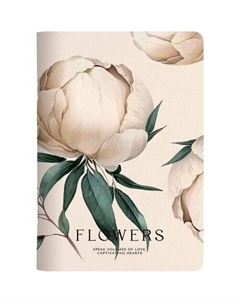 Тетрадь общая Peony, 150х210мм, 48л, клетка, айвори Be smart