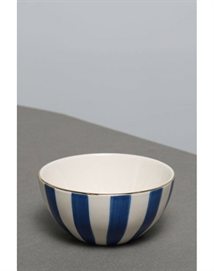 Салатник керамический в ассортименте с принтом Stripes&Gold Rim Coincasa