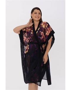 Туника из хлопка и шелка с принтом Marc & andré