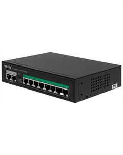 Коммутатор Netis P110GC (L2), 10x1 Гбит/с, 8PoE+ 100W, неуправляемый