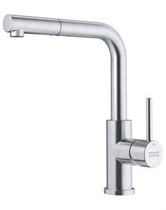 Кухонный смеситель Franke Smart Glenda, с выдвижным шлангом, нержавеющая сталь