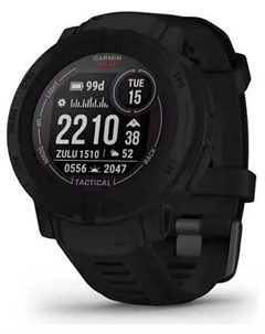 Часы Garmin INSTINCT 2 SOLAR TACTICAL BLACK, с технологией солнечной зарядки (010-02627-03)