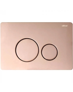 Клавиша смыва AC0121RG розовое золото Abber