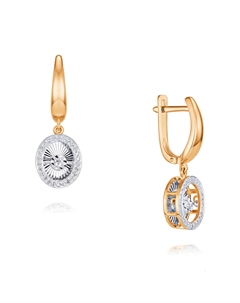 Серьги из золота Адамас