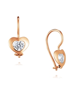 Серьги из золота Адамас