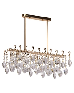 Светильник подвесной De City Бриз 3x60Вт G9 металл хрусталь Mw-light