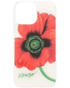 Kenzo чехол для iPhone 13 Max Pro с принтом Poppy, красный