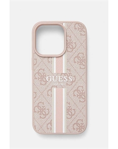 Чехол Guess для телефона iPhone 16 Pro 6.3, розовый