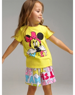 Футболка для девочки, Желтый Playtoday