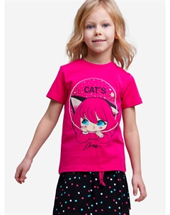 Футболка для девочки, Розовый Playtoday