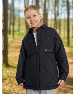 Куртка утепленная для девочек, Черный Outventure