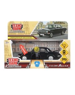 Машина металлическая с функциями "свет" или "звук" Технопарк 2401-12SL-BK No name