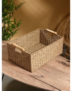 Корзина плетеная, 46×30×20 см, сиграсс Nobrand