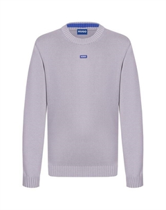 Хлопковый джемпер Hugo blue