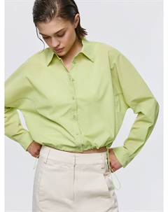 Укороченная рубашка оверсайз Sela