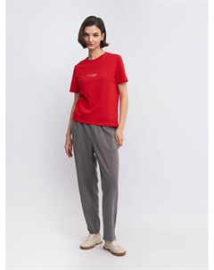 Льняные брюки-джоггеры на резинке Zolla