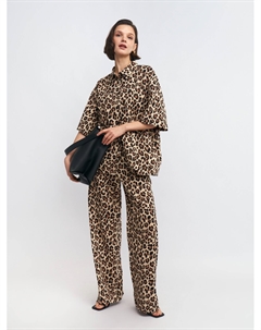 Леопардовая рубашка с коротким рукавом Zolla