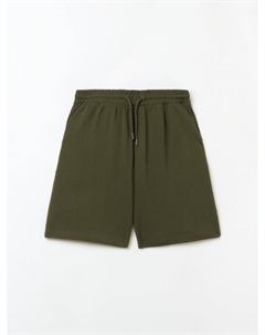 Трикотажные шорты на резинке из хлопка Zolla