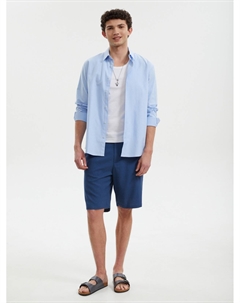 Льняные шорты на кулиске Zolla