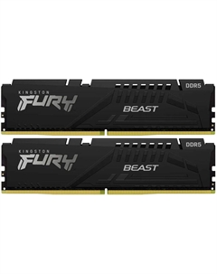 Модуль памяти DIMM 16Gb 2х8Gb DDR5 PC48000 6000MHz Kingston Fury Beast Black EXPO (KF560C30BBEK2-16)