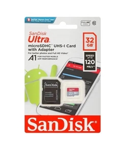Карта памяти Micro SecureDigital 32Gb SanDisk Ultra microSDXC class 10 A1 (SDSQUA4-032G-GN6MN) Sandisk