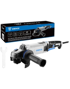 Шлифмашина угловая AG1500-D1 PRO, 125мм, 1500 Вт 083-1028 Деко