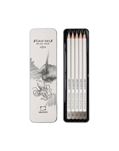 Набор карандашей акварельных графитных "GrafArt", 5 шт Малевичъ