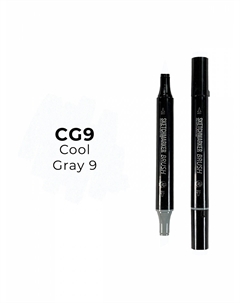 Маркер двухсторонний на спиртовой основе Brush Цвет Прохладный серый 9 Sketchmarker