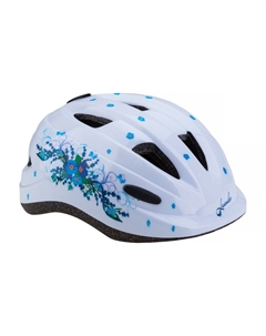 Шлем велосипедный VSH 7, детский, с регулировкой, белый, рисунок - "лаванда", индивидуальная упаковка Vinca sport