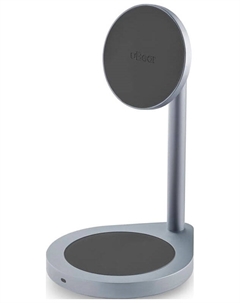 Беспроводное зарядное устройство uBear Stage, док-станция 2-в-1, темно-серый (WL06SG21-AD) Ubear
