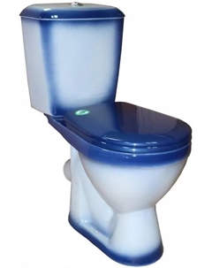 Унитаз-компакт Лира, синий (Вн УнС10) Rosa